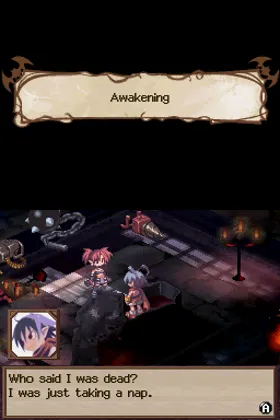 Makai Senki Disgaea - Makai no Ouji to Akai Tsuki (Japan) screen shot game playing